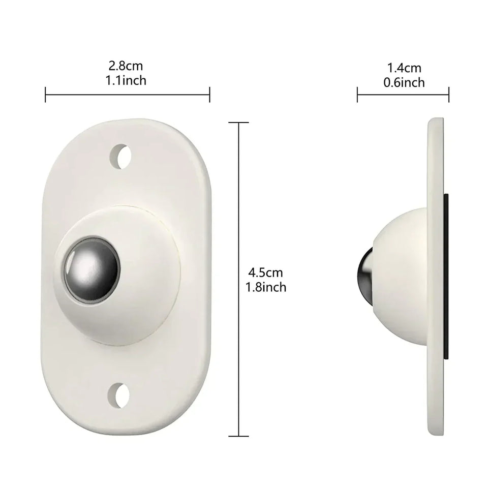 360° Adhesive Reusable Mini Swivel Wheels (Pack of 8 Wheels)