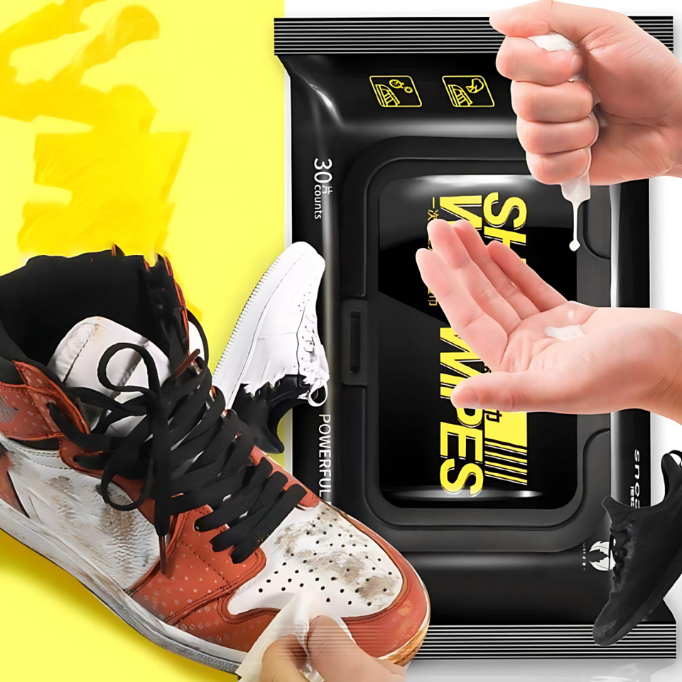 Sneaker & Shoe Cleaner Wipes (Pack of 2 Packets)