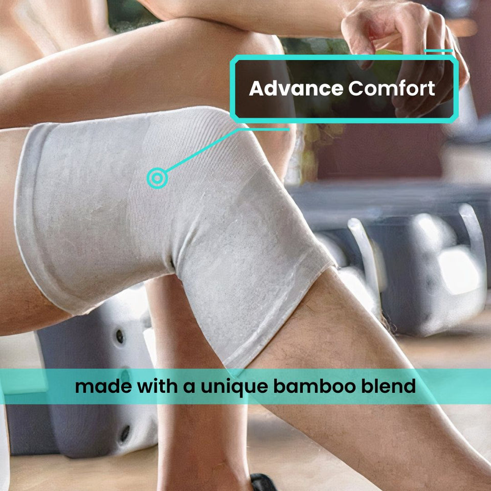 Bamboo Compression Knee Sleeves (Pack Of 2)