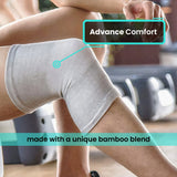 Bamboo Compression Knee Sleeves (Pack Of 2)