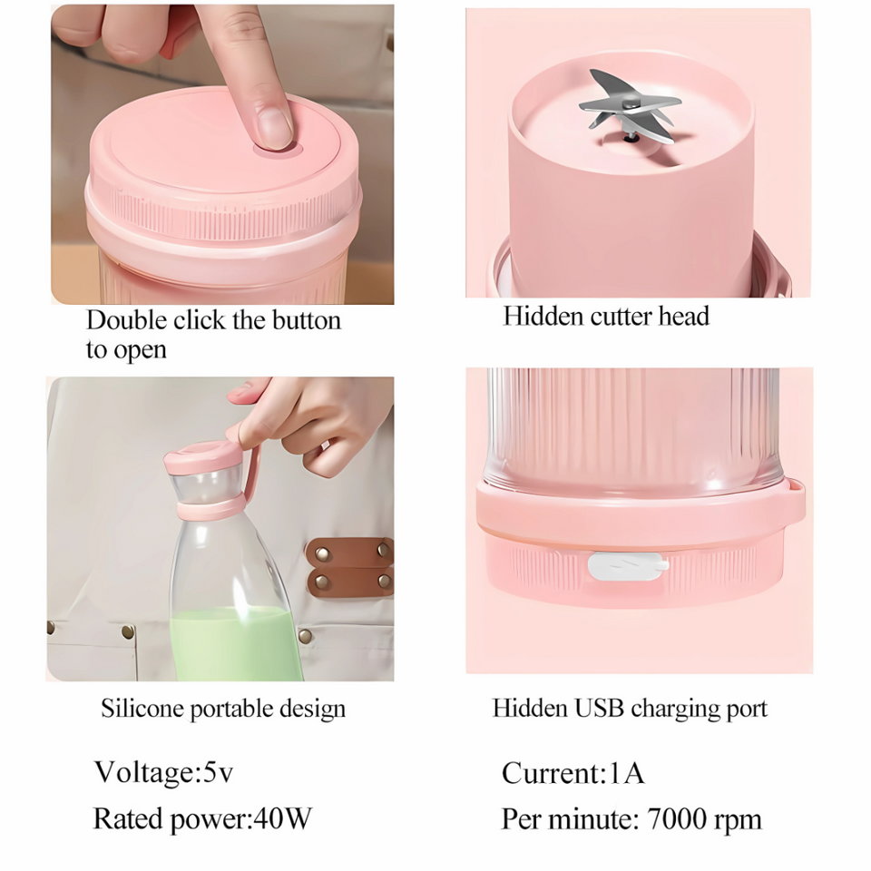 Electric Portable Mini Juicer Bottle