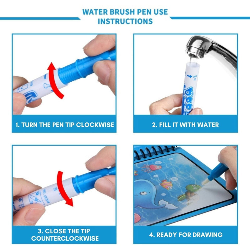Aqua Magic Water Painting Book