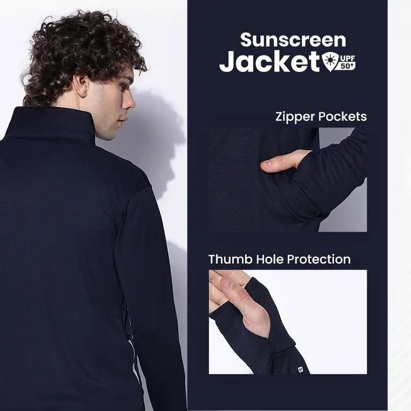 Sunscreen with UV Protection Lightweight Jackets Unisex