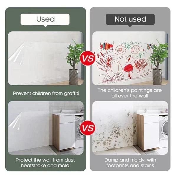 Self- Adhesive Transparent Electrostatic Wall Protection Film (Buy 1 Get 1 Free)