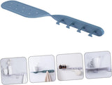 Wall-Mounted Storage Rack & Towel Holder with Ceiling Hanging Hooks - Multi-Purpose Wall Hanging Organizer