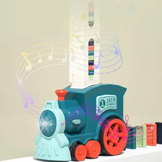 Train Toy Domino Set for Kids BPA Free Plastic with Sound Effects