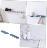 Wall-Mounted Storage Rack & Towel Holder with Ceiling Hanging Hooks - Multi-Purpose Wall Hanging Organizer