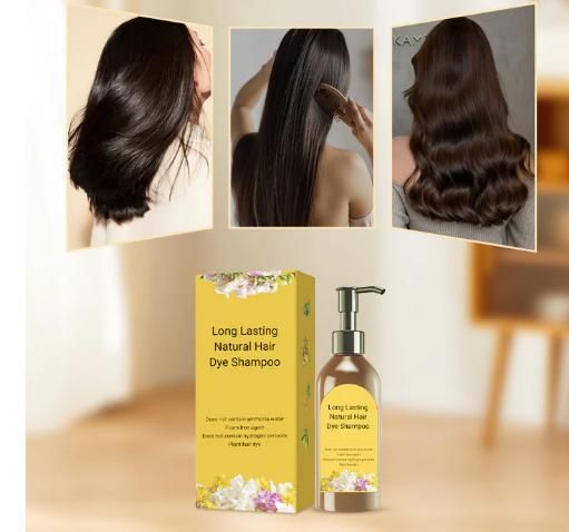 Japanese Natural Black Hair Dye Shampoo - Buy 1 Get 1 🔥