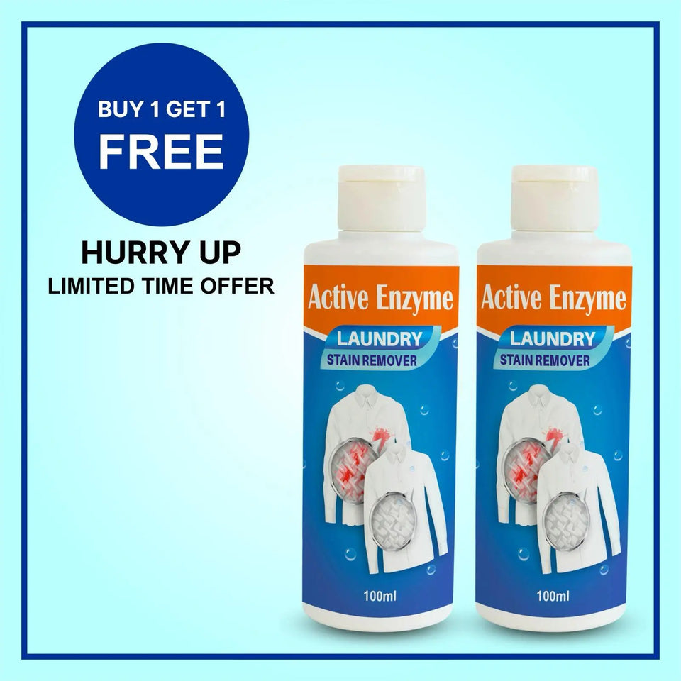 Active Enzyme Laundry Stain Remover – Powerful Spot Cleaner (Buy 1 Get 1 Free) (Quality Assured)