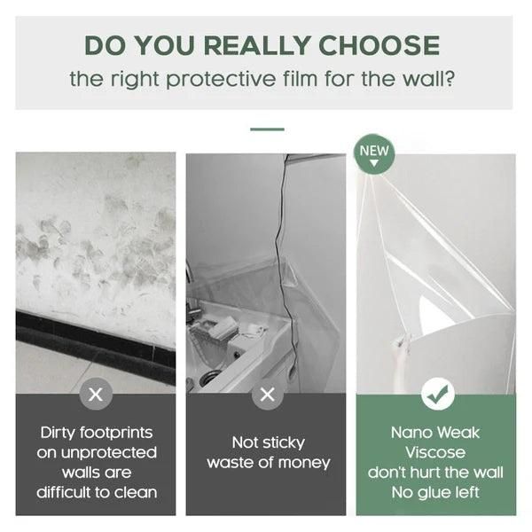 Self- Adhesive Transparent Electrostatic Wall Protection Film (Buy 1 Get 1 Free)