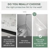 Self- Adhesive Transparent Electrostatic Wall Protection Film (Buy 1 Get 1 Free)