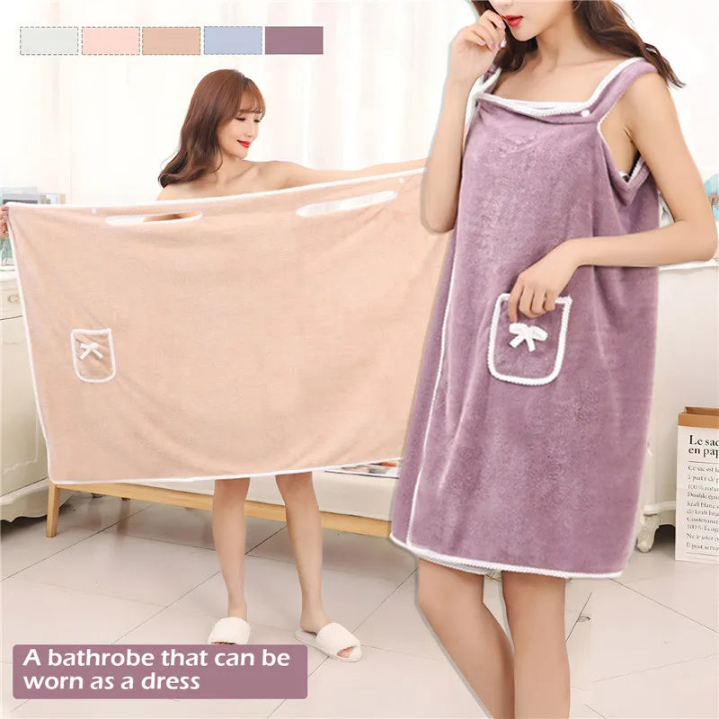 Multi-function Super Absorbent Wearable Bath Towel