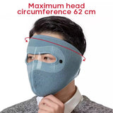 Windproof Full Face Mask With Removable Eye Protection Screen (Assorted Colors)
