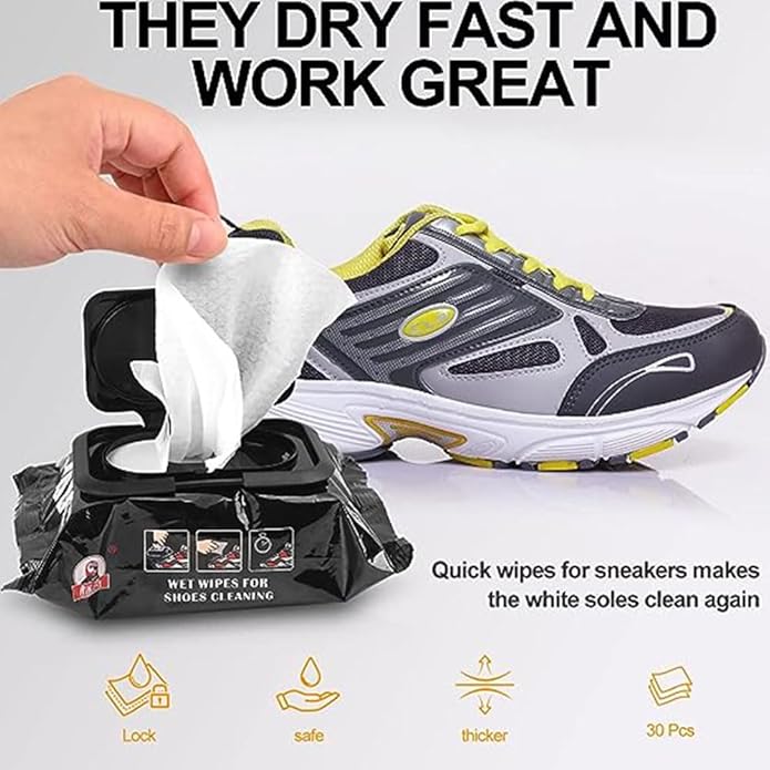 Sneaker & Shoe Cleaner Wipes (Pack of 2 Packets)