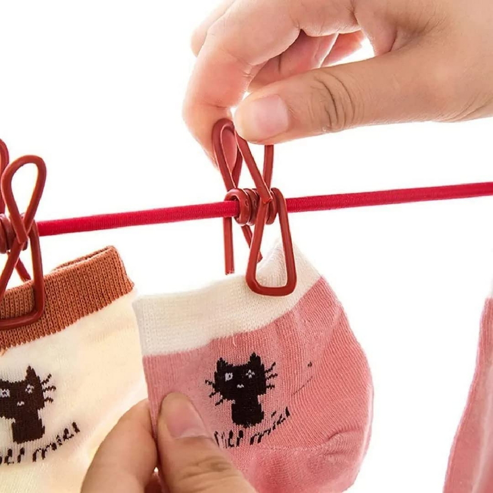 Cloth Drying Rope with Two-Sided Hooks (Heavy Quality)