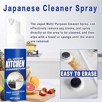 Japanese Multipurpose Kitchen Foam Cleaner Pump (Pack of 2)