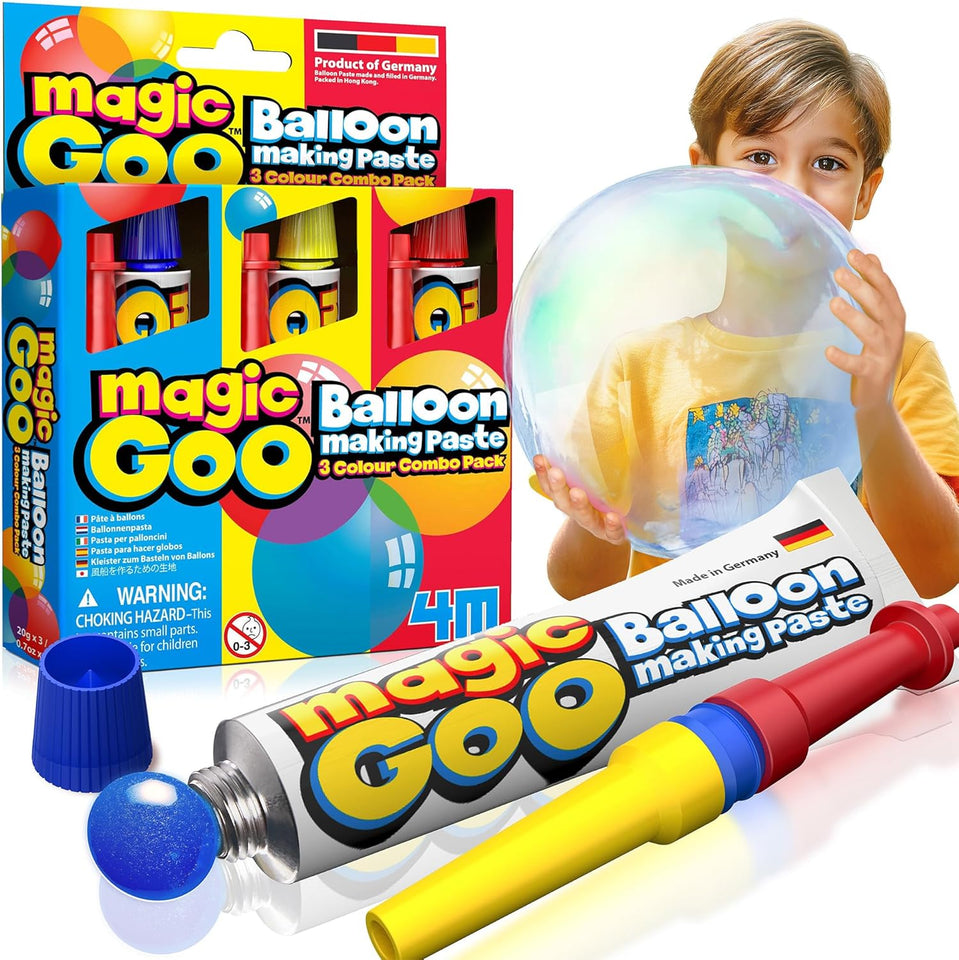 Blow Bubble Balloons Toys (Pack of 3 Tubes)