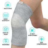Bamboo Compression Knee Sleeves (Pack Of 2)