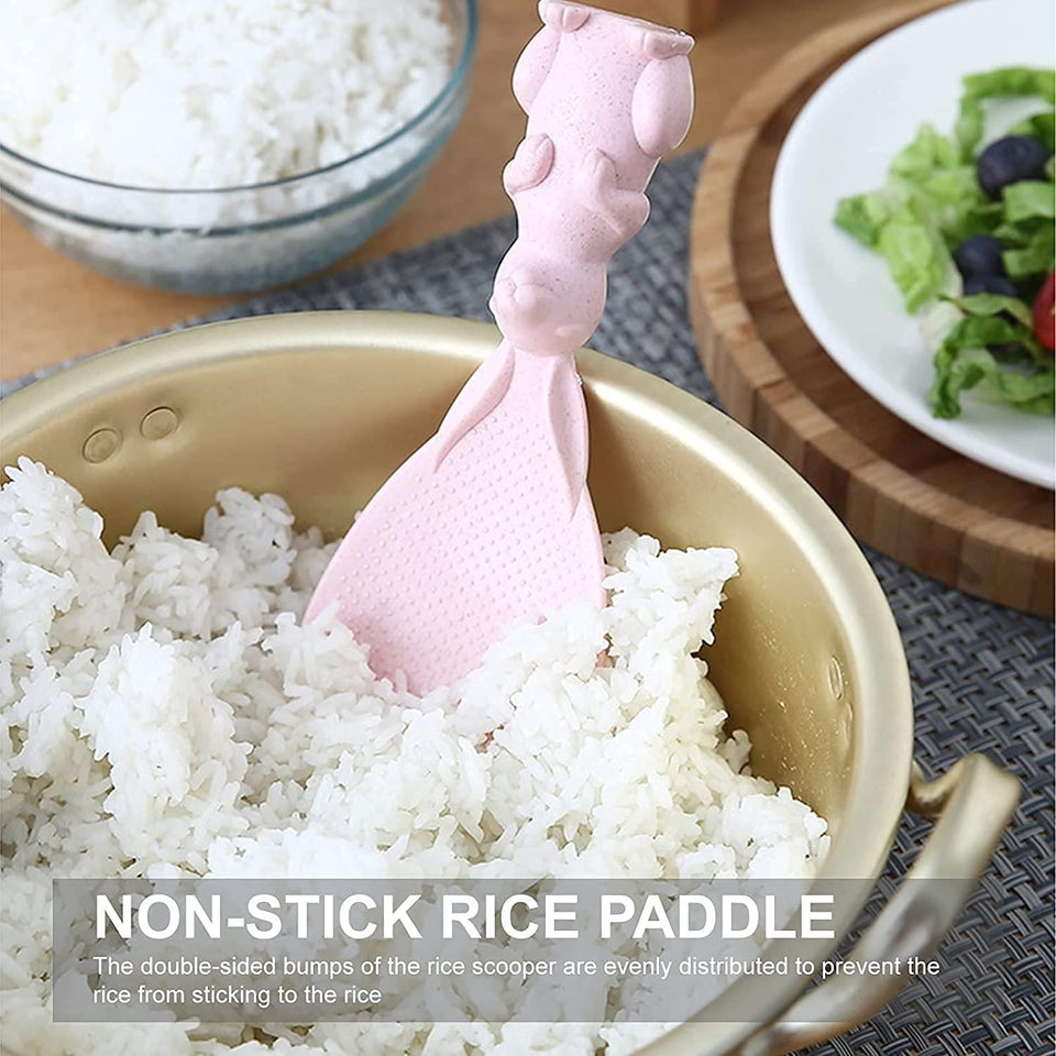 Rabbit Standing Non-Stick Rice Spoon (Pack of 3)
