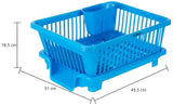 Smart Dish Drying Rack with Quick Drainage & Cutlery Holder