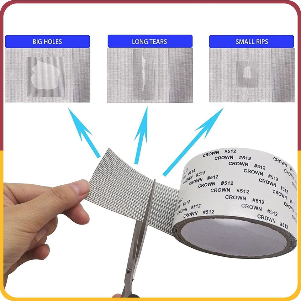 Window Mesh Screen Repair Tape for Door and Window