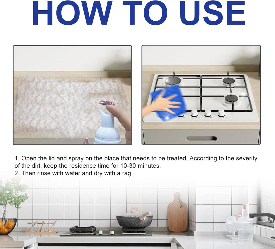 Japanese Multipurpose Kitchen Foam Cleaner Pump (Pack of 2)