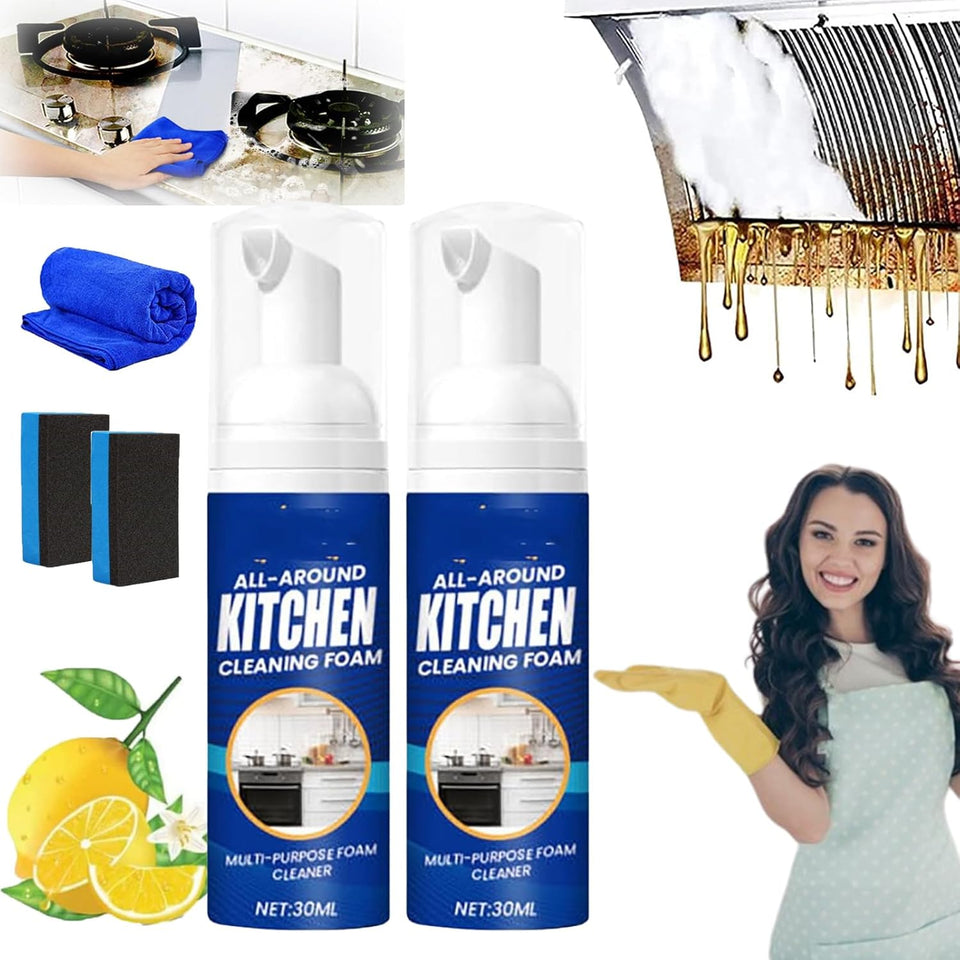 Japanese Multipurpose Kitchen Foam Cleaner Pump (Pack of 2)