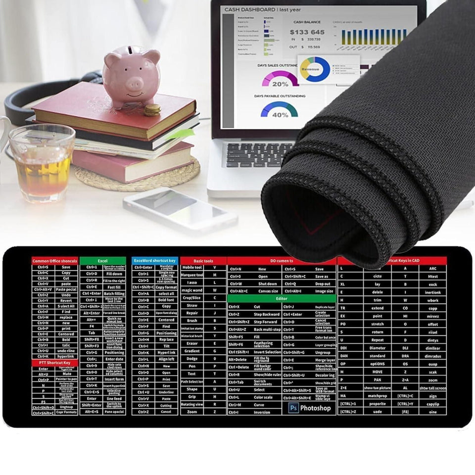 Anti-slip Keyboard Pad With Shortcut Key Patterns