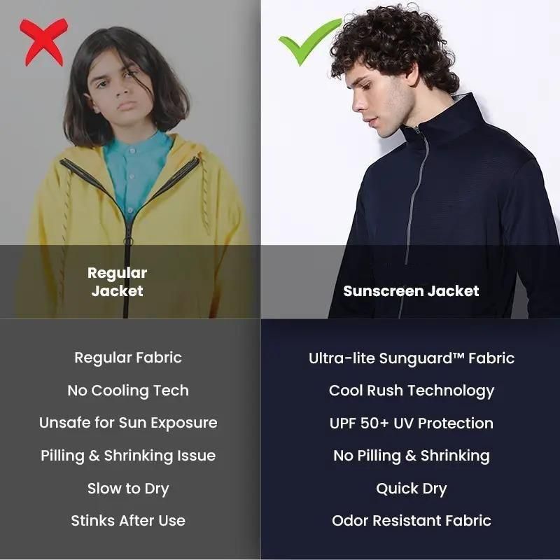 Sunscreen with UV Protection Lightweight Jackets Unisex