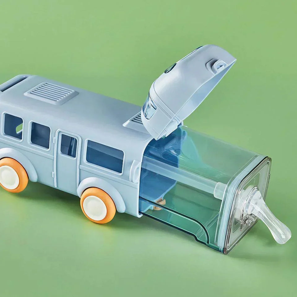 Drink'N'Play© Bus Water Bottle for School Kids (Assorted Colors)