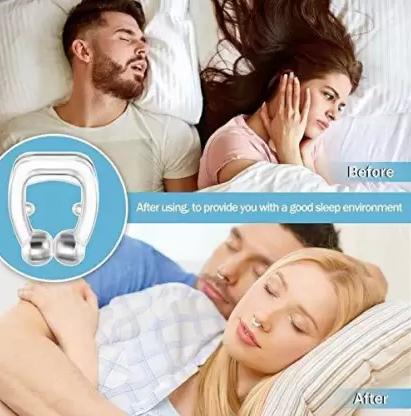 Portable Anti Snoring Device for Men and Women - High-Quality | Medical Grade Soft Silicone Nose Clip