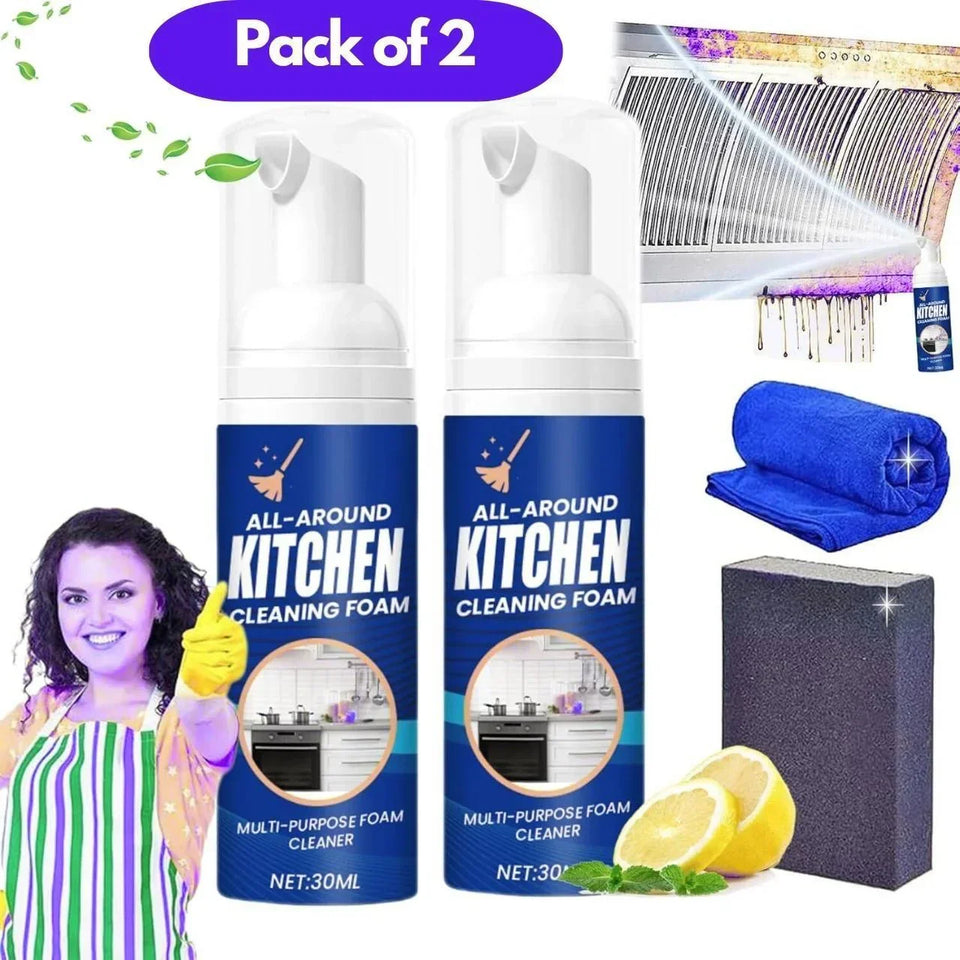 Japanese Multipurpose Kitchen Foam Cleaner Pump (Pack of 2)