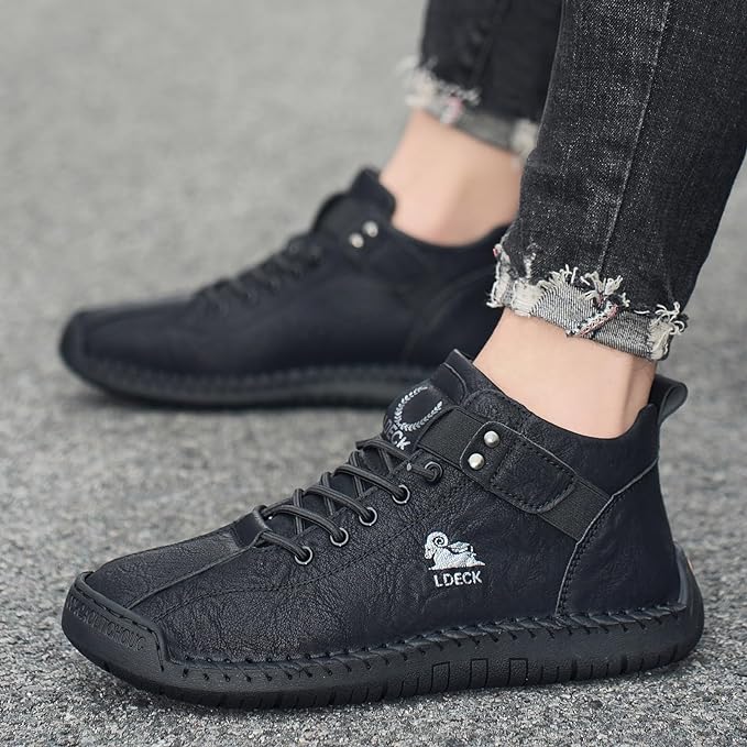 DAGY LEATHER SHOES - BLACK