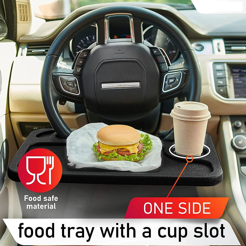 WheelDesk Pro – Car Food & Laptop Tray