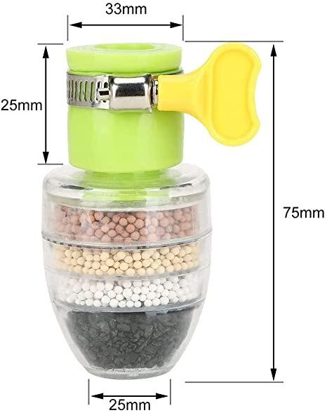 (Buy 1 Get 1 free) Multi-Layer Activated Carbon Water Faucet Filter (Assorted Color)