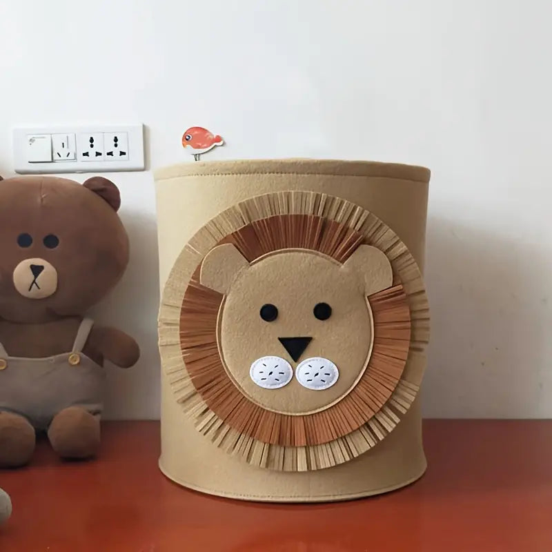 New Cartoon Storage Basket Foldable Baby Toy Storage Bucket