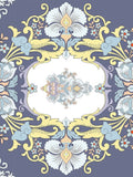 Floral Print Double Elastic Fitted Bed Sheet with 2 Pillow Covers