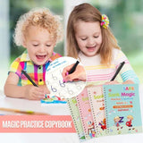Original Sank Magic Practice Copybook (4 BOOKS,1 PEN,1 GRIP,10 REFILL)