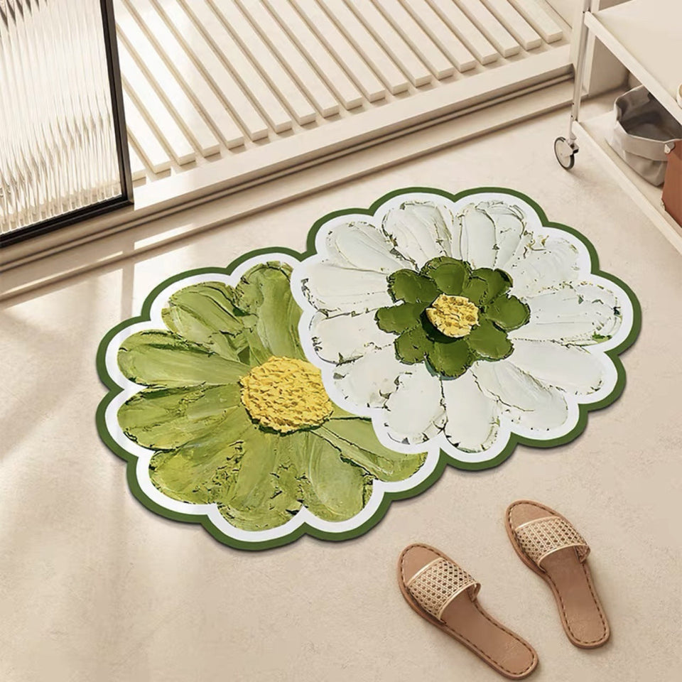 Anti-Skid Super Absorbent Blossom Mat