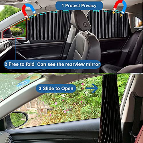 4 Piece Magnetic Curtains for Car Window