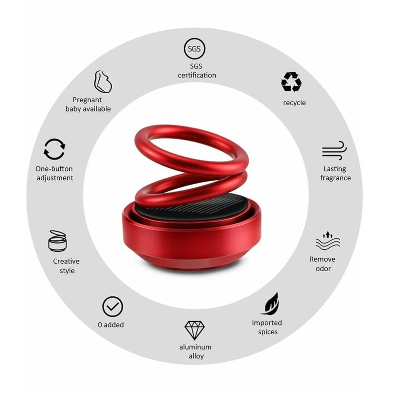 Car/Room Air Freshener- Solar Power Rotating