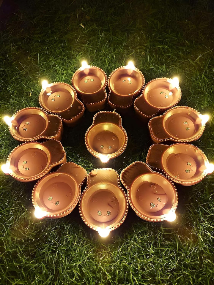 LED Light Water Sensor Diya (Free Water Sensing Shivling)