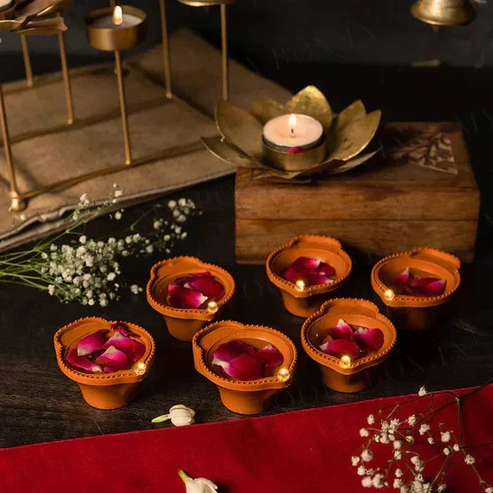 LED Light Water Sensor Diya (Free Water Sensing Shivling)