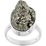 Adjustable Pyrite Ring