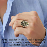 Adjustable Pyrite Ring