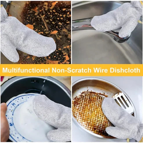 Wire Dishwashing Gloves (Pack of 2) (Premium Quality)